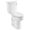 [2886205.020] H2Option® ADA Two-Piece Dual Flush 1.28 gpf/4.8 Lpf and 0.92 gpf/3.5 Lpf Chair Height Right-Hand Trip Lever Elongated Toilet Less Seat - White