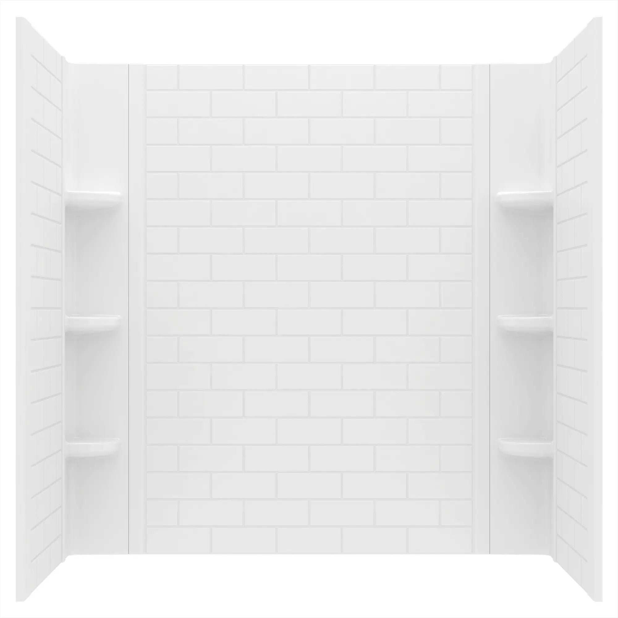 Elevate 60x60-inch Subway Pattern 3-Piece Tub Surround // ARCTIC // 52551_2947BWT60.011_0_CDNwebp_61cf733e-968c-46f1-a0d7-4ad3f3283624.webp