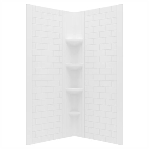 Elevate 36-In. x 36-In. x 72-In. Subway Pattern 2pc Shower Surround