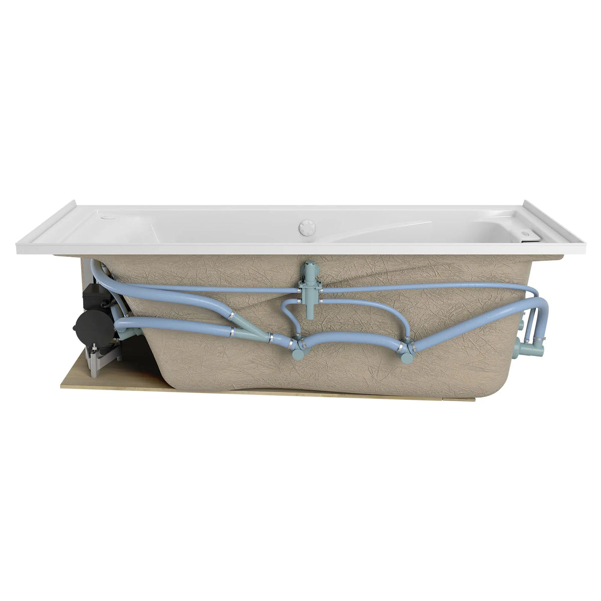 Mainstream 60in x 32in 8-Jet Whirlpool Tub with Left-Hand Drain