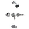 [3275505.002] Colony® Soft Bathtub Faucet Valve and Trim Kit With Lever Handles - Polished Chrome