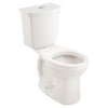 [3380BA216ST.020] Cadet 3 1.6 GPF/6.0 LPF 1.0 GPF/3.8 LPF Dual Flush Chair Height Round-Front Toilet with Slow-Close Seat - White