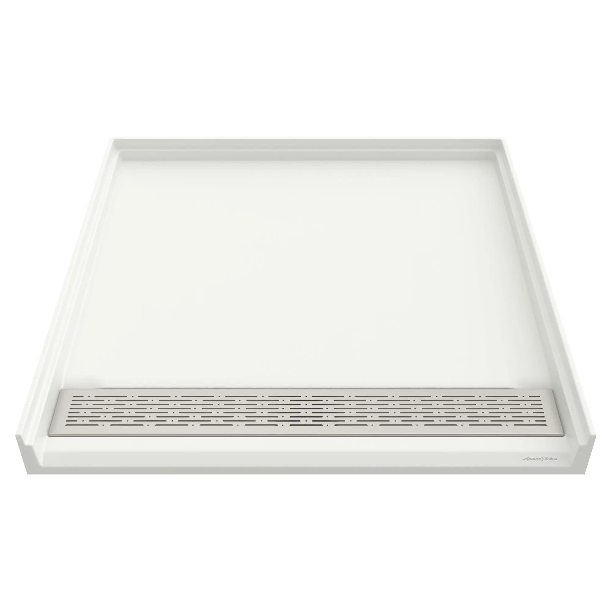 [3838AM-FCOL.218] Townsend 38 x 38-Inch Single Threshold ADA Shower Base With Center Drain - Soft White