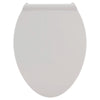 [5055A65C.020] Contemporary Slow-Close & Easy Lift-Off Elongated Toilet Seat for VorMax® CleanCurve® Style Rims - White