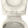 [5055B65PT.222] Contemporary Slow-Close & Easy Lift-Off Round Front Toilet Seat - White