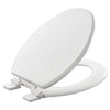 [5268A60CL.020] Moments Slow-Close & Easy Lift-Off Elongated Wood Toilet Seat - White