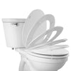 [5268A60CL.020] Moments Slow-Close & Easy Lift-Off Elongated Wood Toilet Seat - White