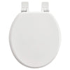 [5268B60CL.020] Moments Slow-Close & Easy Lift-Off Round Front Wood Toilet Seat - White