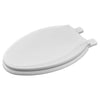 [5269A65DL.020] Bedminster Slow-Close & Easy Lift-Off Elongated Wood Toilet Seat - White