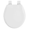 [5269B65DL.020] Bedminster Slow-Close & Easy Lift-Off Round Front Wood Toilet Seat - White