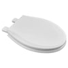 [5269B65DL.020] Bedminster Slow-Close & Easy Lift-Off Round Front Wood Toilet Seat - White