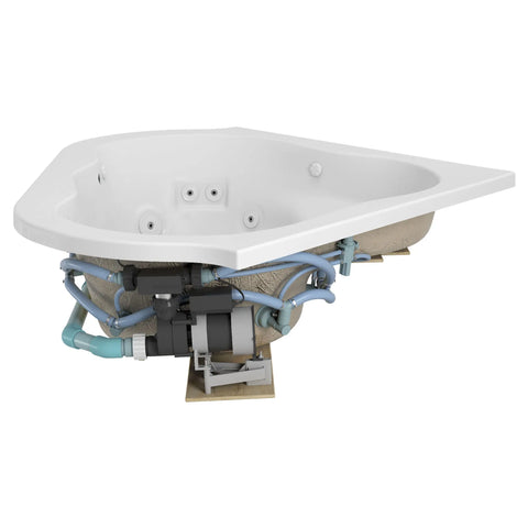 EverClean 60 inch x 60 inch Corner Whirlpool