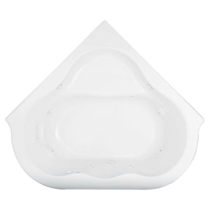 [6060VC.020] Evolution® Corner 60 x 60-Inch Drop-In Bathtub With EverClean® Hydromassage System - Arctic