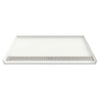 [6434AM-FCOL.218] Townsend 64 x 34-Inch Single Threshold ADA Shower Base With Linear Drain - Soft White
