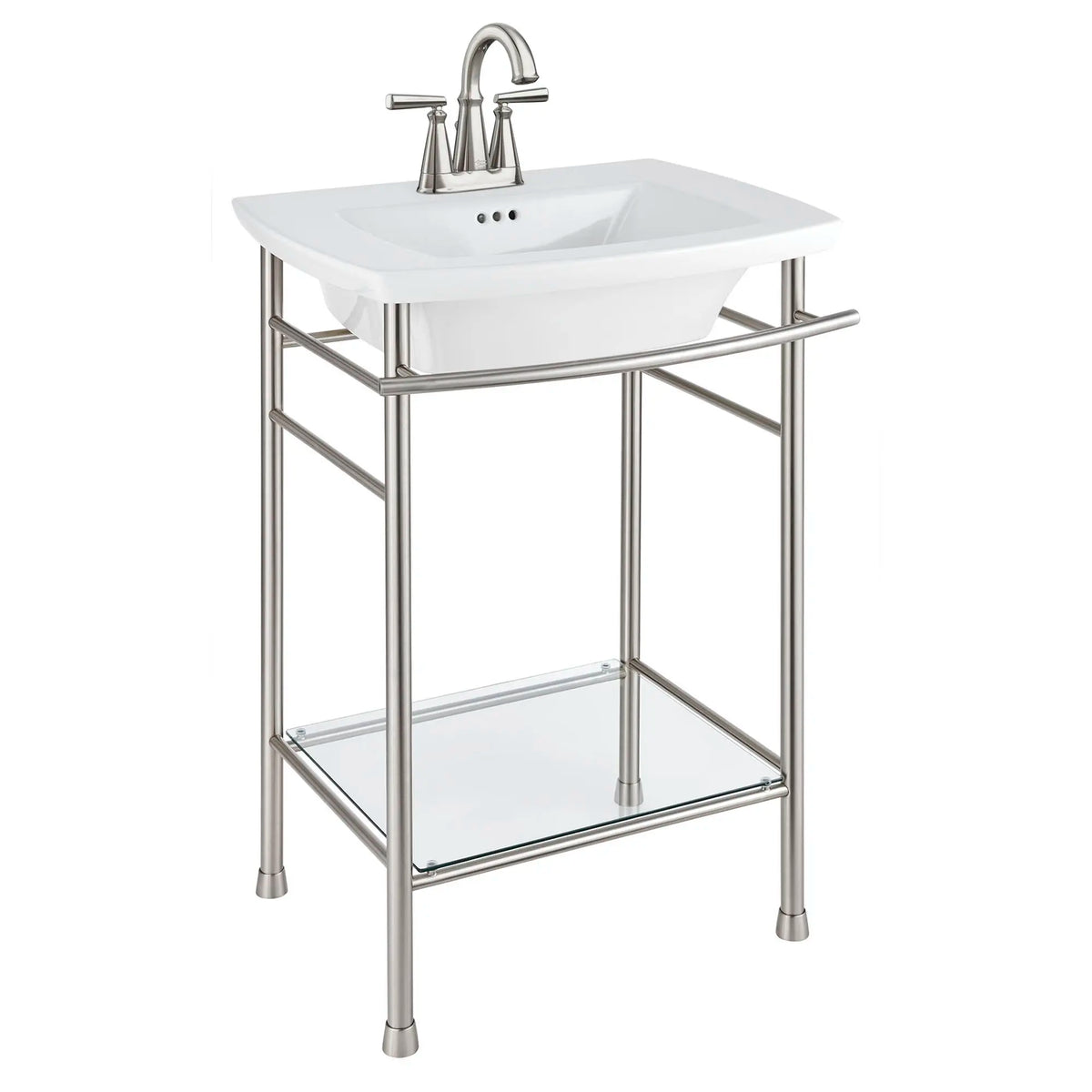 Edgemere® 4-Inch Centerset 2-Handle Bathroom Faucet 1.2 gmp/4.5 L/min With Lever Handles // BRUSHED NICKEL // 57909_7018201295_8719000295_0445004020_0_CDNwebp_f731177c-540c-4cd4-95c1-7427f5c55ac5.webp