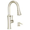 [7022300.013] American Standard Vanek Pull-Down Kitchen Faucet with Soap Dispenser - Polished Nickel