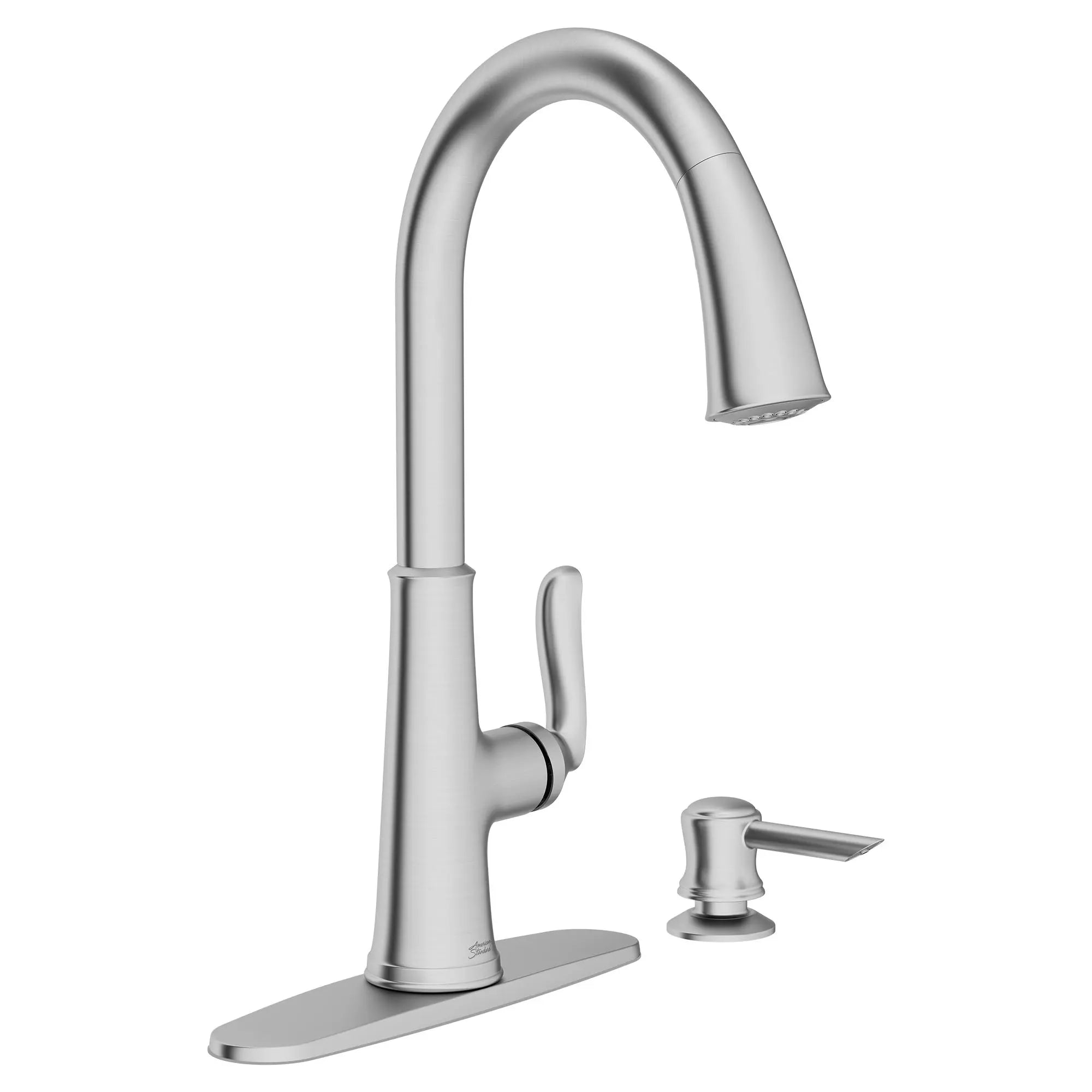 Northport® One-Handle Pull-Down Kitchen Faucet With Soap Dispenser // STAINLESS STEEL // 58467_7035300.075_1_0_CDNwebp.webp
