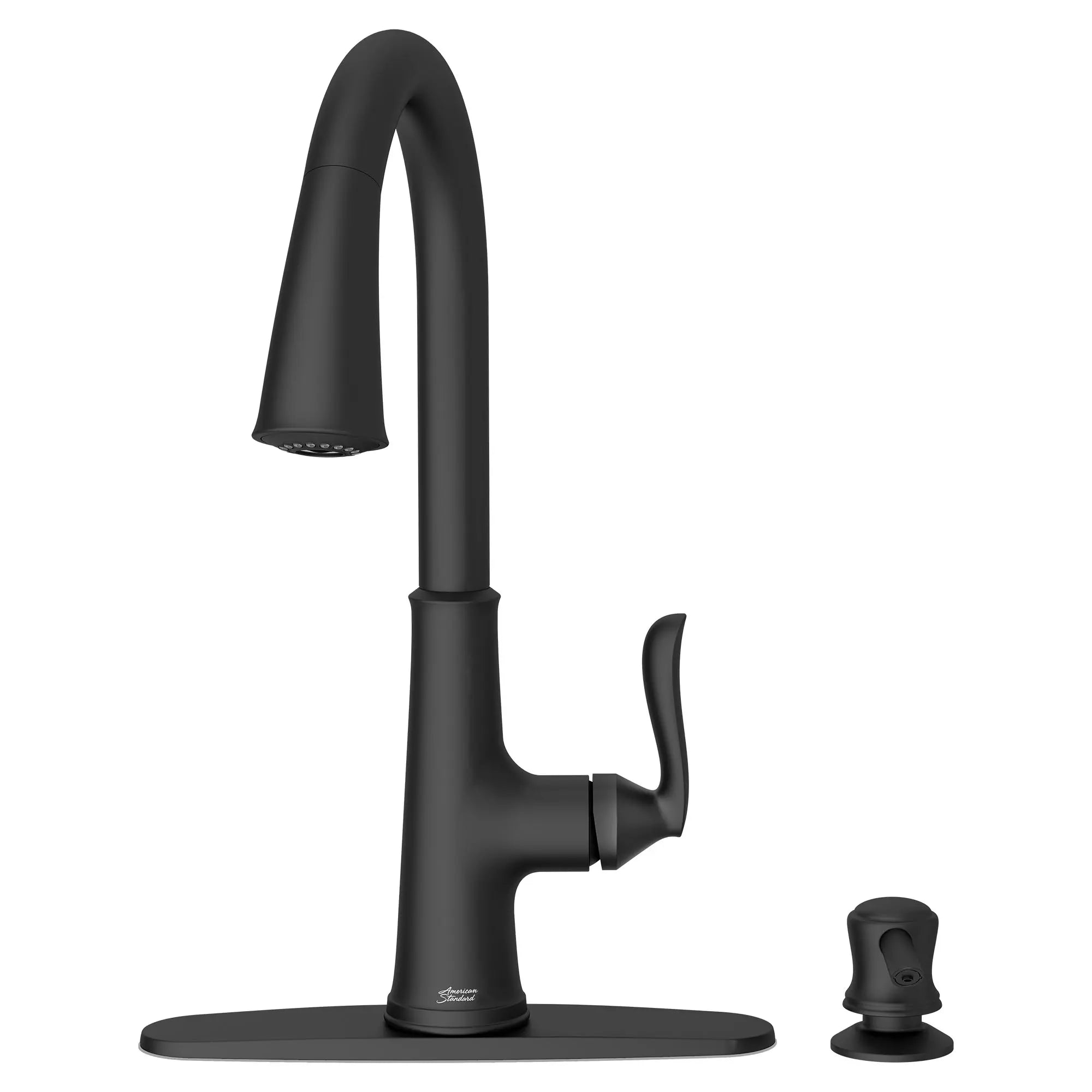 Northport® One-Handle Pull-Down Kitchen Faucet With Soap Dispenser // MATTE BLACK // 58497_7035300.243_0_CDNwebp.webp