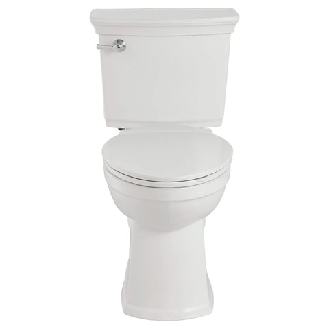 Vormax Plus 1.28 GPF/4.8 LPF Left Trip Lever 16-1/2-in. Elongated-Front Self-Cleaning Toilet with Seat
