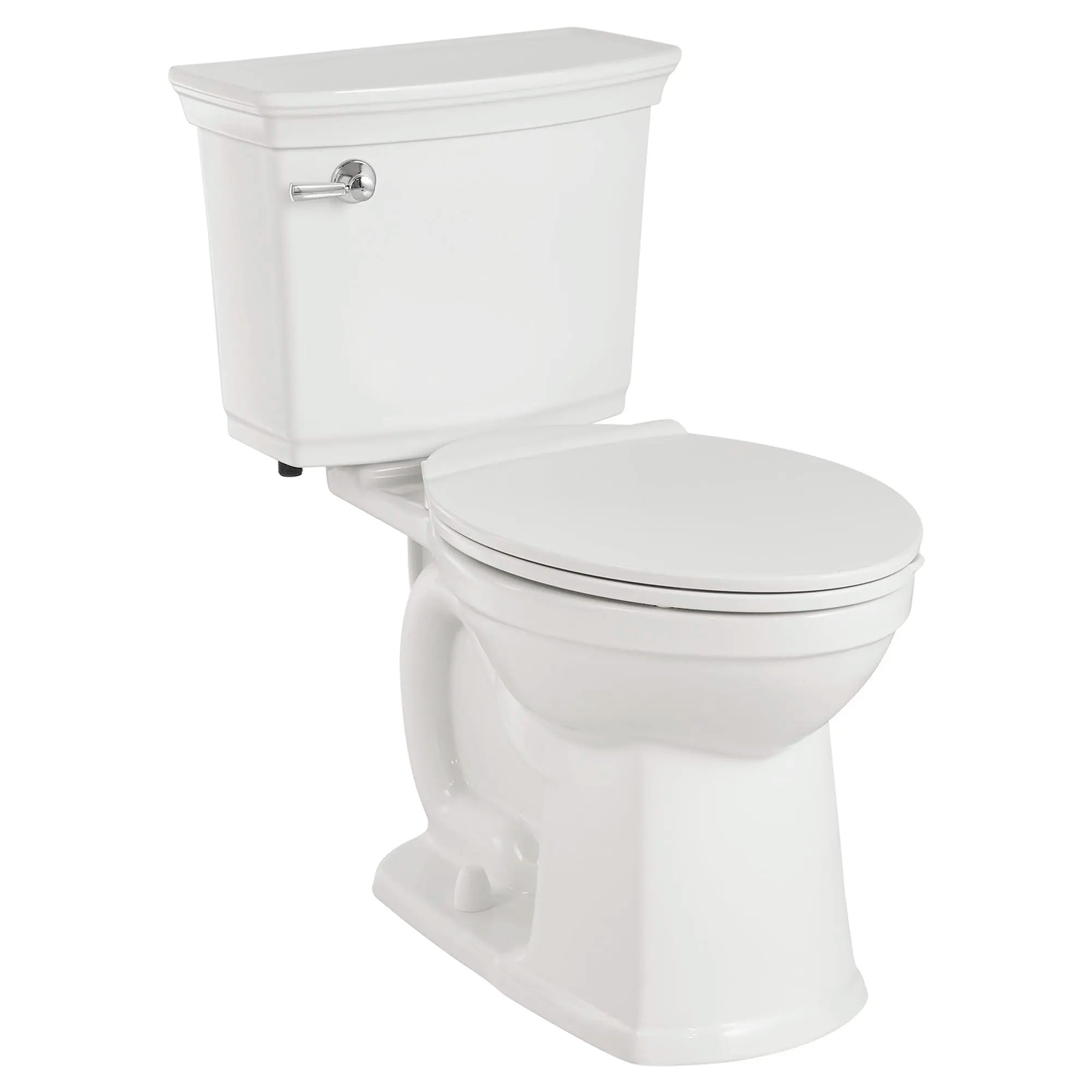 Vormax Plus 1.28 GPF/4.8 LPF Left Trip Lever 16-1/2-in. Elongated-Front Self-Cleaning Toilet with Seat // WHITE // 58877_708AA101020_1_0_CDNwebp.webp