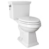 [718AA107.020] Lexington 1.28 GPF/4.8 LPF Left Trip Lever 16-3/4-in. Elongated-Front Toilet with Seat - White