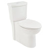 [721AA200S.020] Clean 1.1 GPF/4.1 LPF 1.6 GPF/6.0 LPF Dual Flush Chair Height Elongated-Front 12-in. Rough-In Toilet with Seat - White