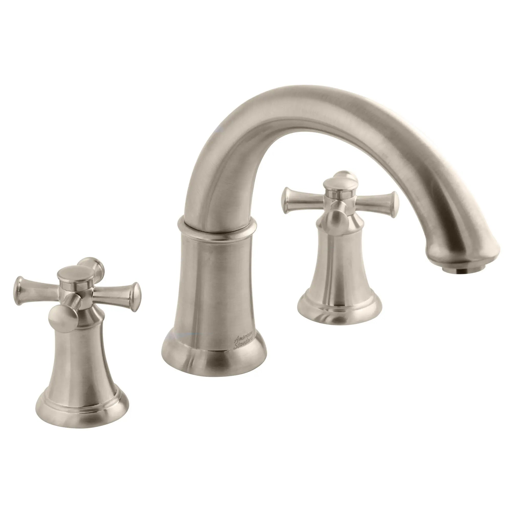 Portsmouth Bathtub Faucet with Personal Shower for Flash Rough-in Valve with Cross Handles // BRUSHED NICKEL // 60455_7420921295_0_CDNwebp.webp