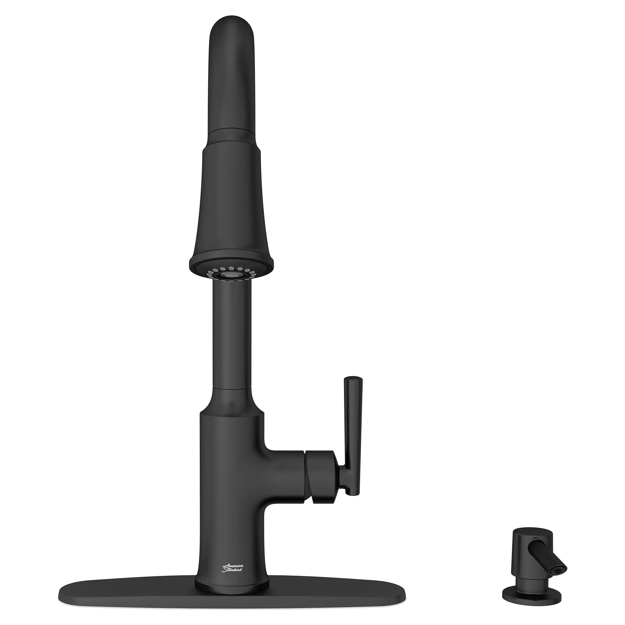 Raviv® Single-Handle Pull-Down Kitchen Faucet // MATTE BLACK // 60472_7421300.243_0_CDNwebp.webp