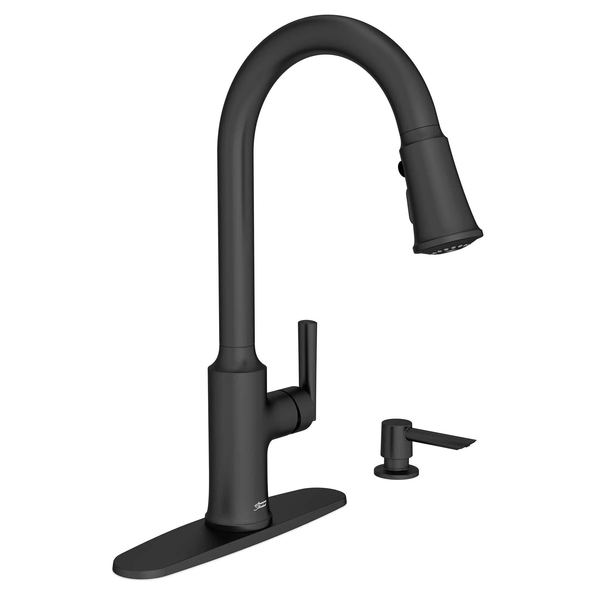 Raviv® Single-Handle Pull-Down Kitchen Faucet // MATTE BLACK // 60475_7421300.243_1_0_CDNwebp.webp