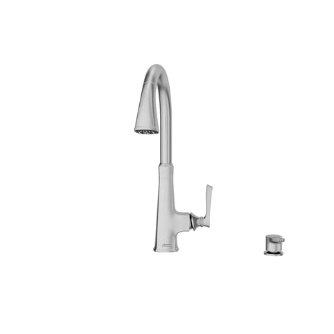 American Standard Kaleta High-Spout Pull-Down Kitchen Faucet with Soap Dispenser