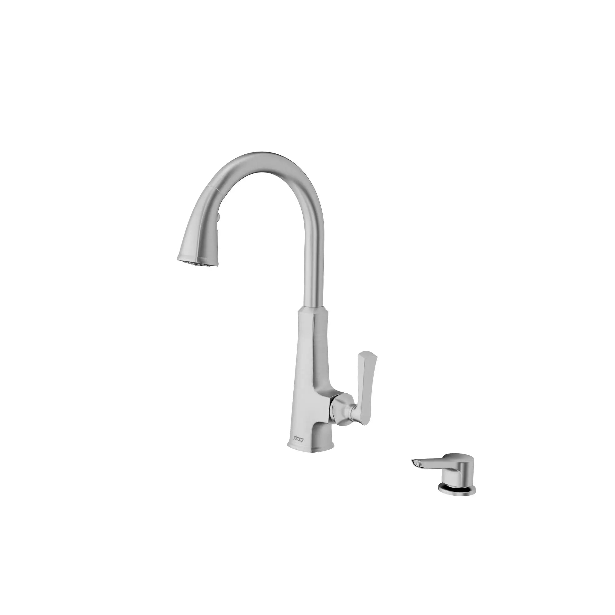 American Standard Kaleta High-Spout Pull-Down Kitchen Faucet with Soap Dispenser // STAINLESS STEEL // 62083_7506300075_2_0_CDNwebp.webp