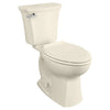 [765AA101.021] Edgemere Two-Piece 1.28 gpf/4.8 Lpf Chair Height Elongated Toilet with Seat - White