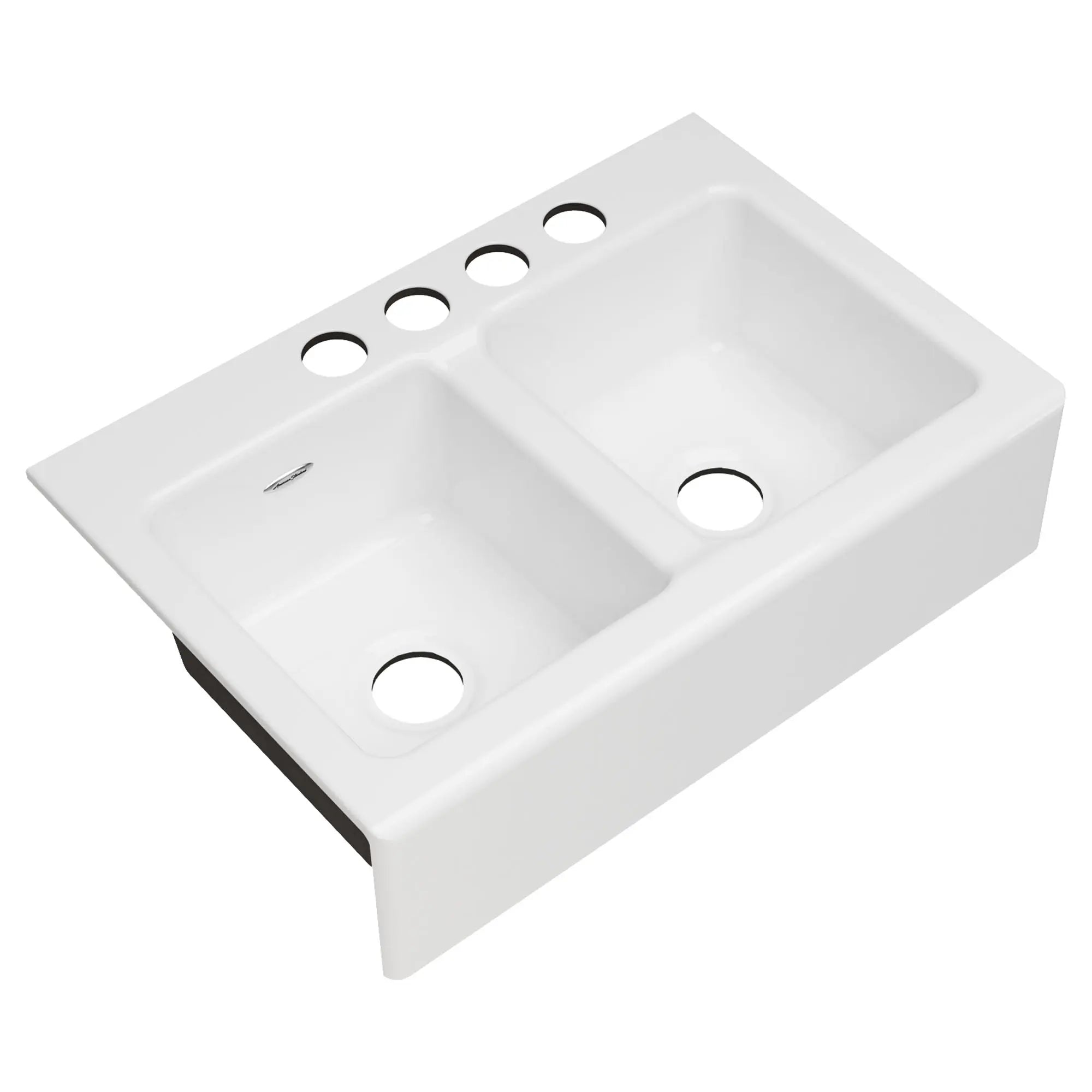Delancey 33 x 22-Inch Cast Iron 4-Hole Undermount Double-Bowl Apron Front Kitchen Sink // 33 X 22 IN / BRILLIANT WHITE // 62671_77DB33220A308_1_0_CDNwebp.webp