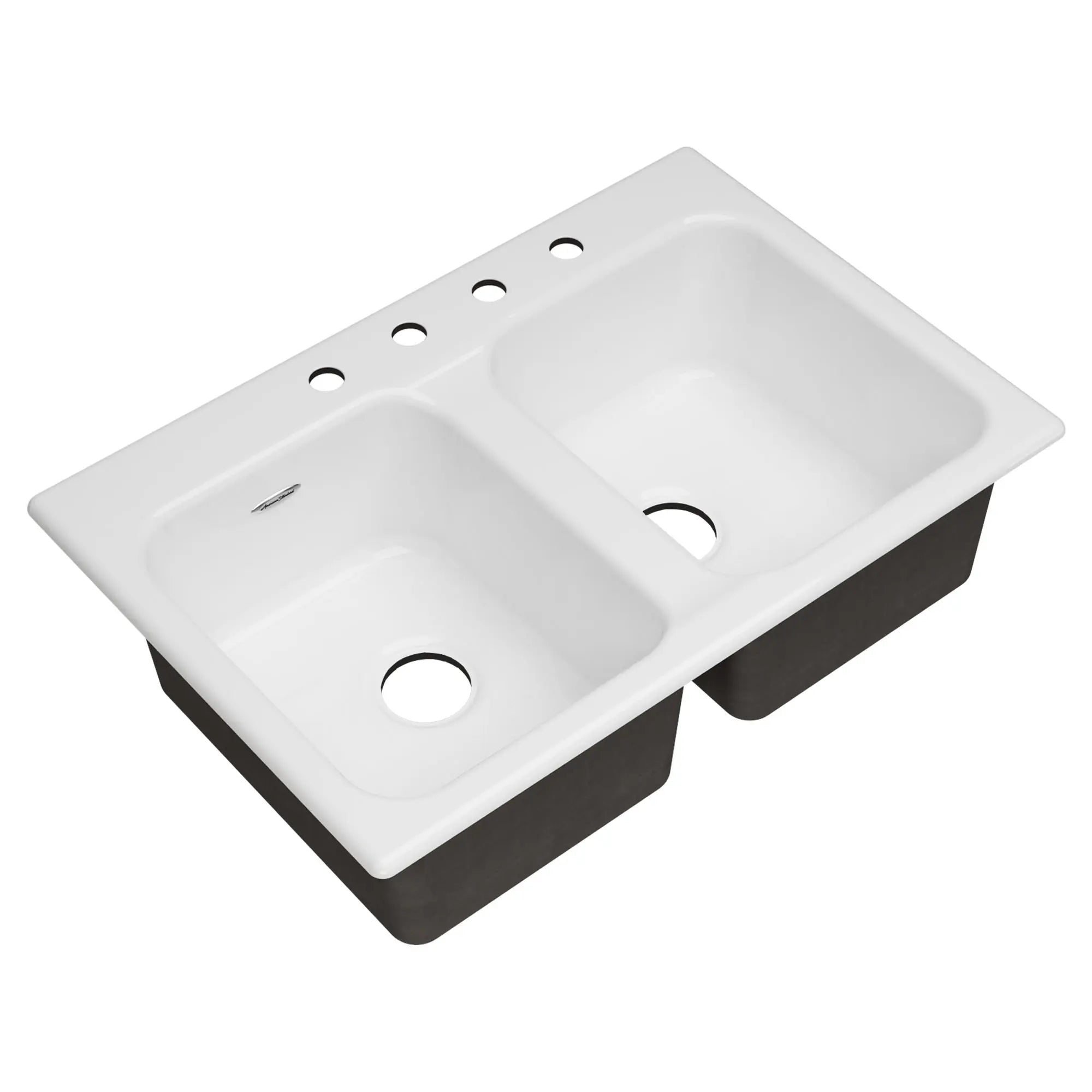 Quince 33 x 22-Inch Cast Iron 4-Hole Drop-In or Undercounter Double-Bowl Kitchen Sink // BRILLIANT WHITE // 62686_77DB33224308_0_CDNwebp.webp