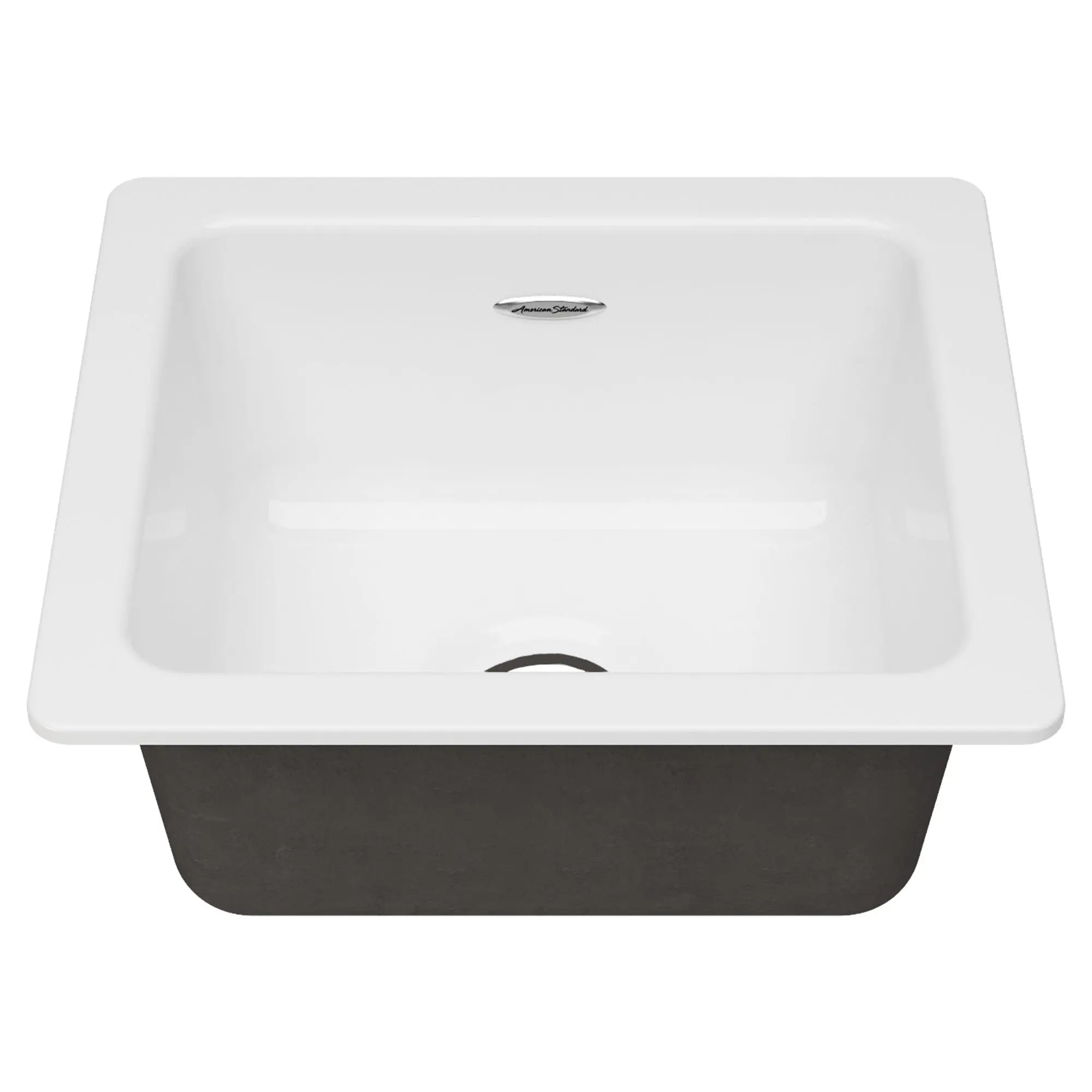 [77SB16180.308] Delancey 18 x 16-Inch Cast Iron Undermount Single-Bowl Kitchen Sink - Brilliant White