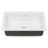 [77SB30190.308] Delancey 30 x 19-Inch Cast Iron Undermount Single-Bowl Kitchen Sink - Brilliant White
