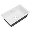 [77SB30190.308] Delancey 30 x 19-Inch Cast Iron Undermount Single-Bowl Kitchen Sink - Brilliant White