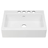 [77SB33220A.308] Delancey 33 x 22-Inch Cast Iron 4-Hole Undermount Single-Bowl Apron Front Kitchen Sink - Brilliant White