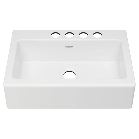 Delancey 33 x 22-Inch Cast Iron 4-Hole Undermount Single-Bowl Apron Front Kitchen Sink