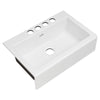 [77SB33220A.308] Delancey 33 x 22-Inch Cast Iron 4-Hole Undermount Single-Bowl Apron Front Kitchen Sink - Brilliant White