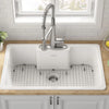 [77SB33223.308] Quince 33 x 22-Inch Cast Iron 3-Hole Drop-In Single-Bowl Kitchen Sink - Brilliant White