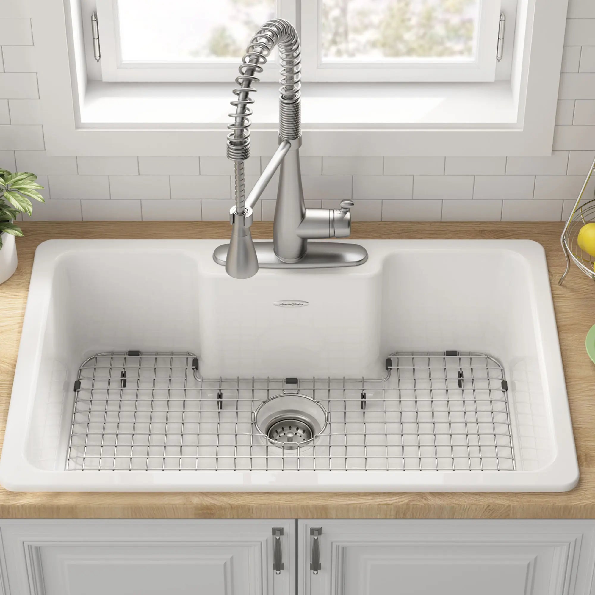 Quince 33 x 22-Inch Cast Iron 3-Hole Drop-In Single-Bowl Kitchen Sink // BRILLIANT WHITE // 62741_77SB33223.308_5_0_CDNwebp.webp