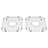 [8419000.075] Delancey 33 x 22-Inch Double Bowl Apron Front Kitchen Sink Grid – Pack of 2 - Stainless Steel