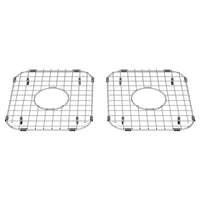 [8419000.075] Delancey 33 x 22-Inch Double Bowl Apron Front Kitchen Sink Grid – Pack of 2 - Stainless Steel