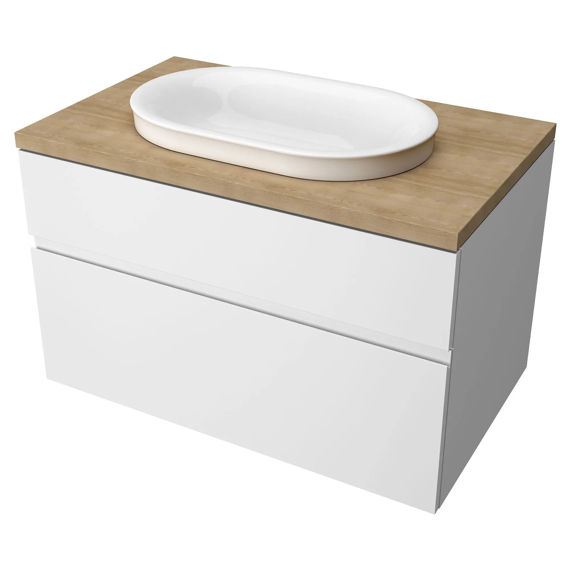 Studio® S Above Counter Sink Top with Center Hole Only // ASH // 63409_8726033020_1296000020_7813001478_2_0_CDNwebp.webp