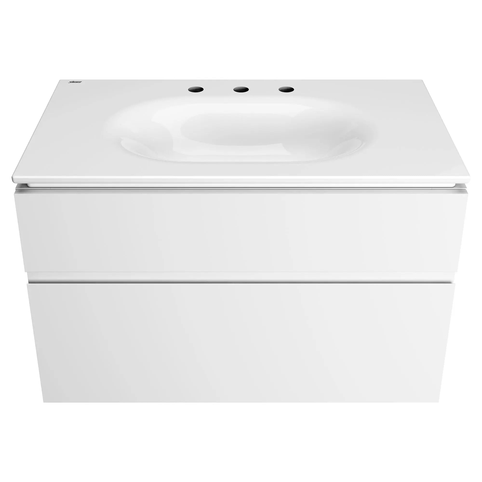 Studio S 33-Inch Vitreous China Vanity Sink Top 8-Inch Centers - Thumbnail 4
