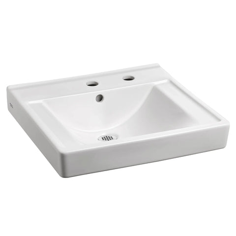Decorum® Wall-Hung EverClean® Sink With Center Hole Only and Extra Right-Hand Hole