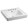 [9024014EC.020] Decorum® Wall-Hung EverClean® Sink With 4-Inch Centerset and Extra Right-Hand Hole - White
