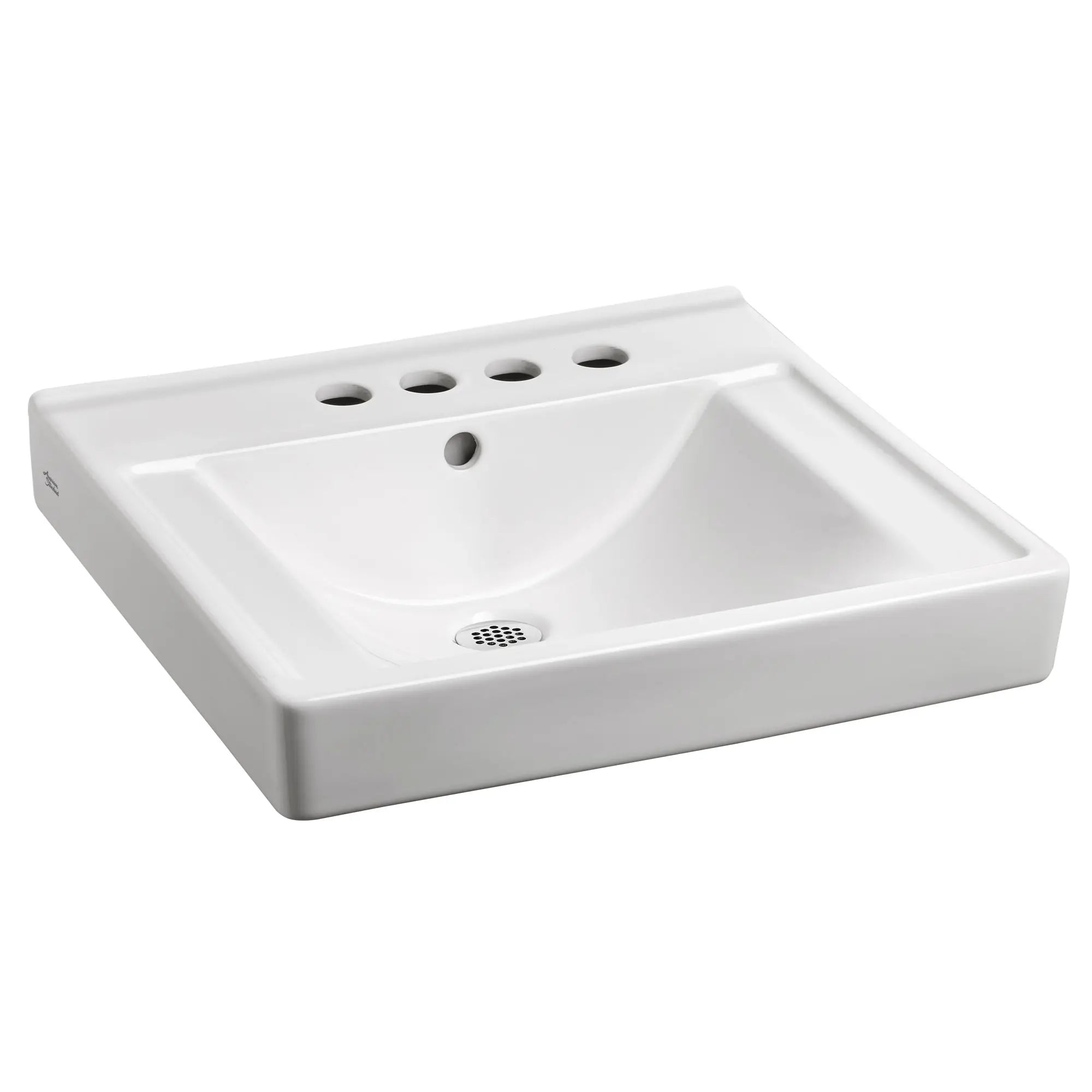 Decorum® Wall-Hung EverClean® Sink With 4-Inch Centerset and Extra Right-Hand Hole // WHITE // 63821_9024014EC020_0_CDNwebp.webp