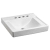 [9024014EC.020] Decorum® Wall-Hung EverClean® Sink With 4-Inch Centerset and Extra Right-Hand Hole - White